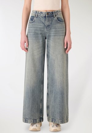 VITA - Wide Leg - blu denim medio