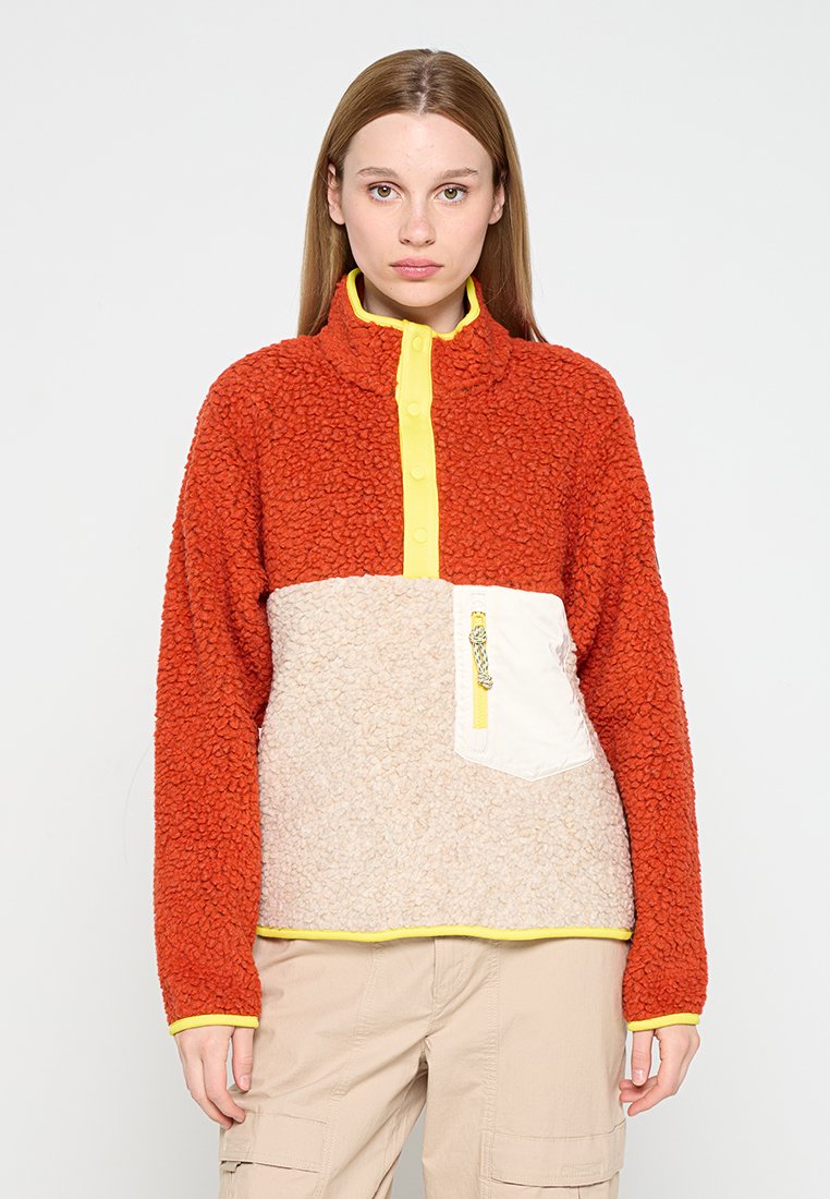 TORY BURCH Fleece trui cognac