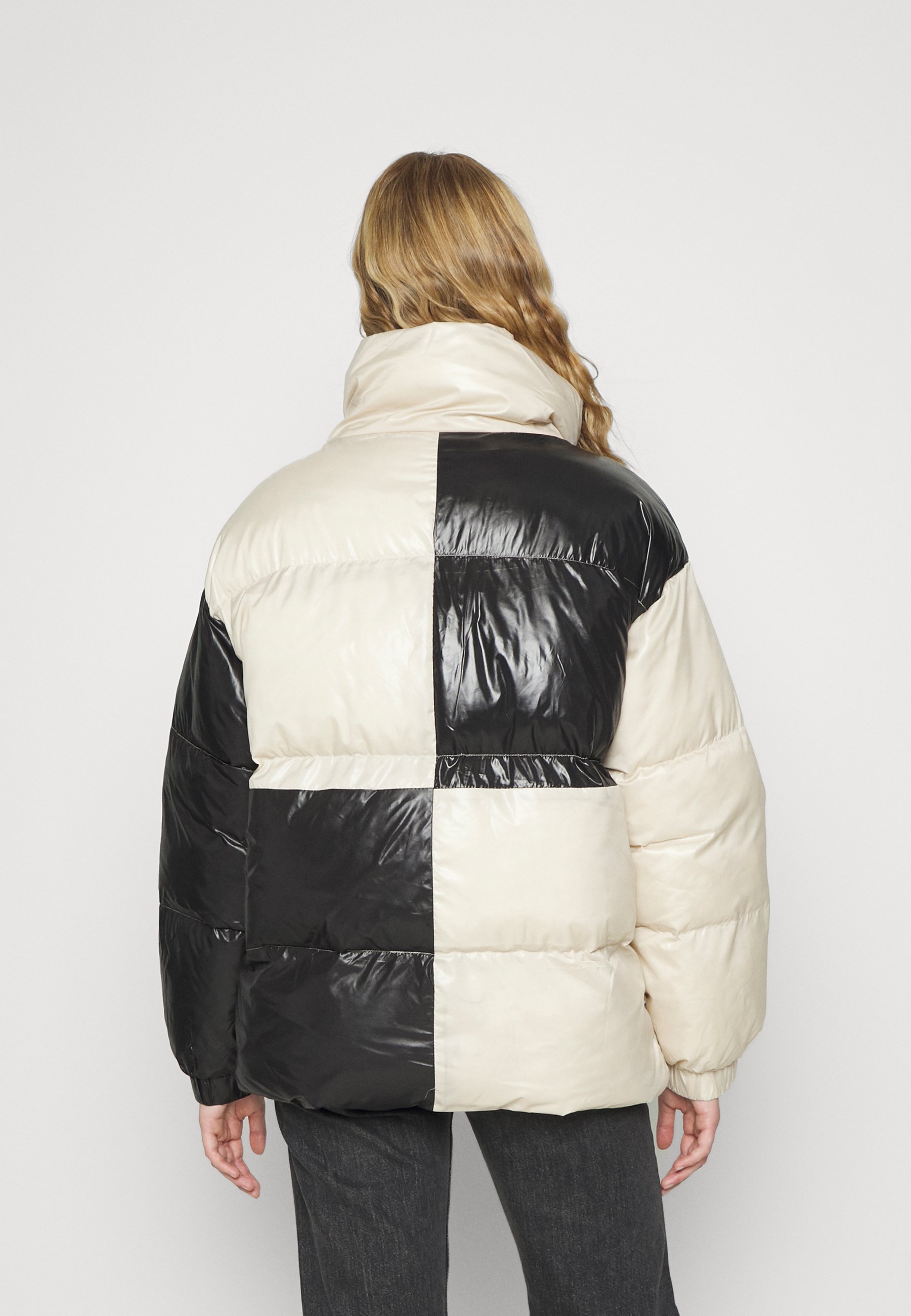 Monki Abrigo de invierno - black/beige/negro - Zalando.es