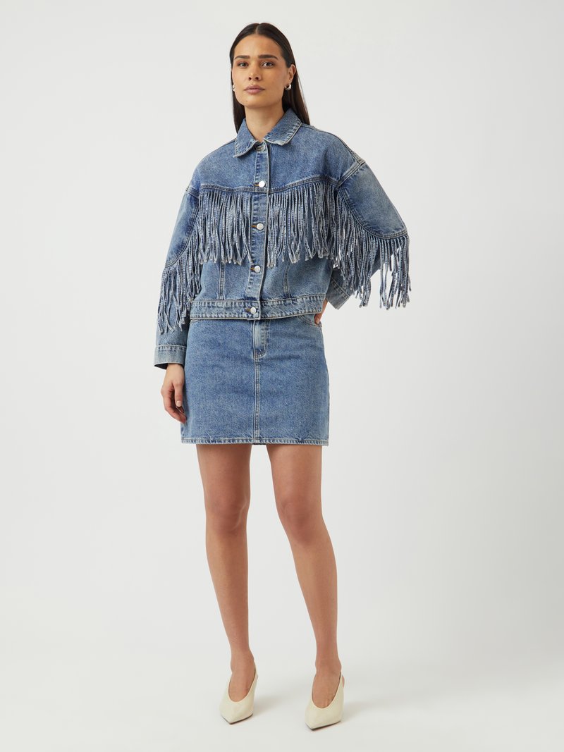 RESERVED Veste d'hiver Dames Veste T EU 34 bleu style décontracté