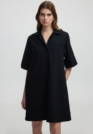REGULAR FIT - Shirt dress - black