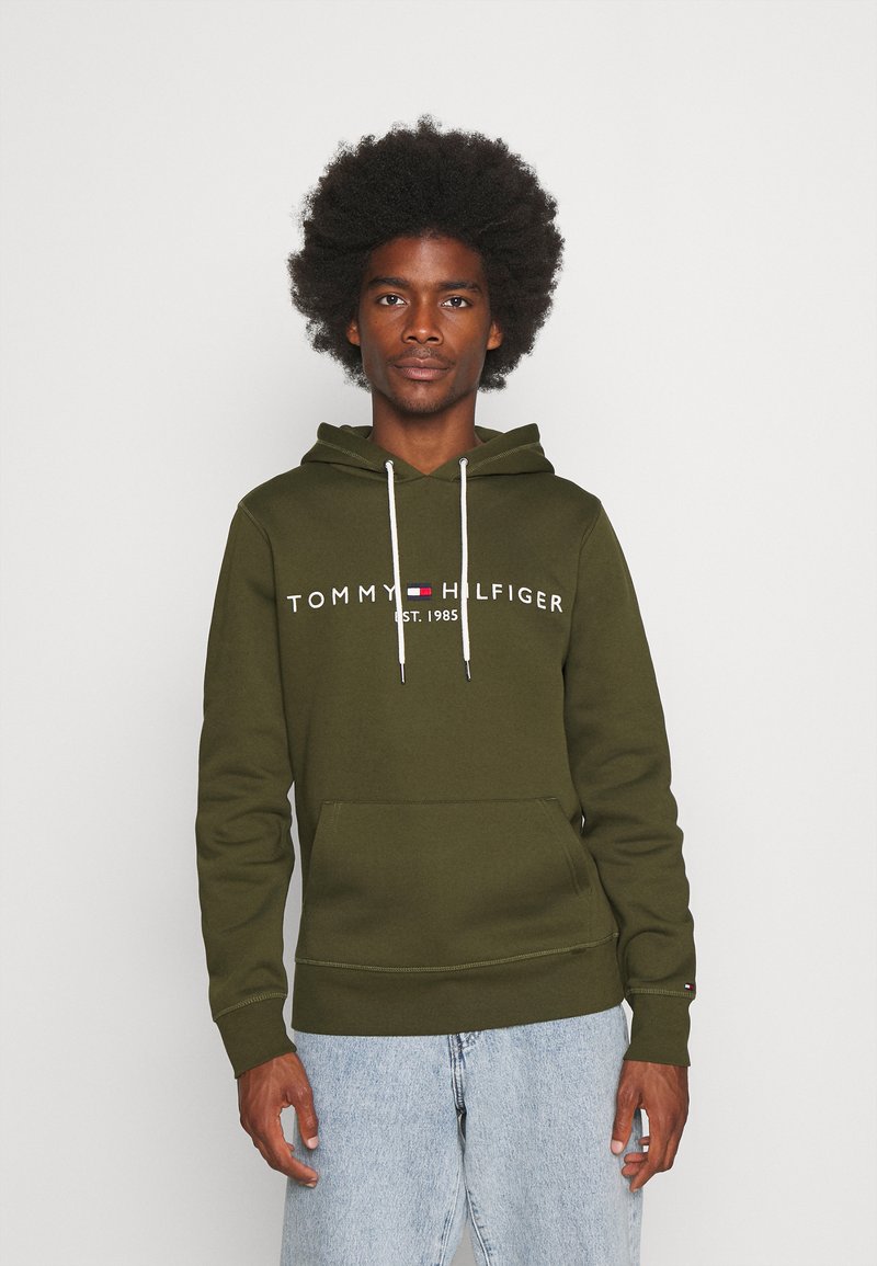 Tommy Hilfiger LOGO HOODY - Sweatshirt com capuz - olivewood