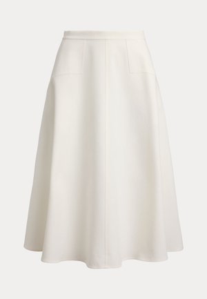 Polo Ralph Lauren, COTTON-WOOL A-LINE SKIRT - Áčková sukně - cream