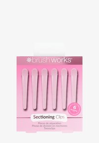 BRUSHWORKS SECTIONING CLIPS - Hårstyling-accessories - pink
