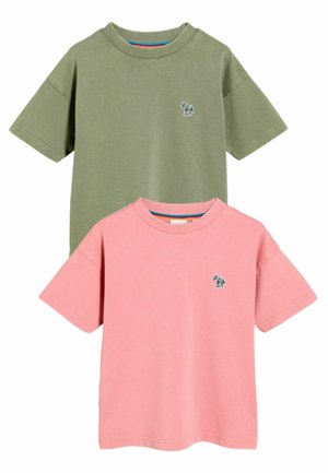 REGULAR FIT  - Camiseta estampada - pink green
