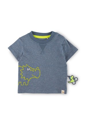 DINO - Print T-shirt - blau meliert