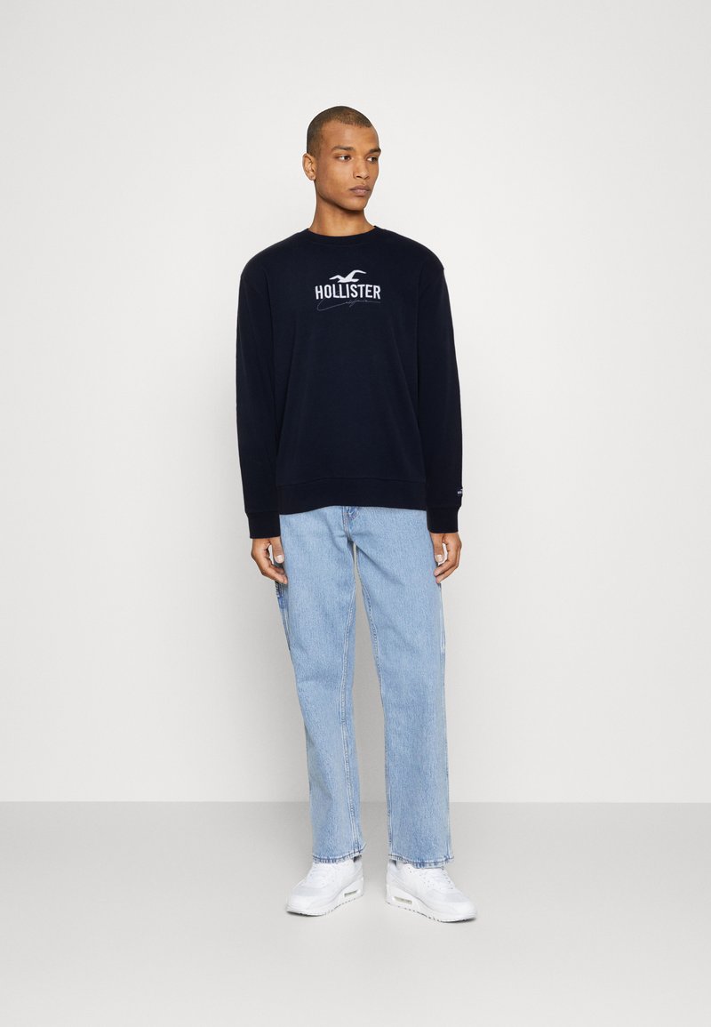 Hollister Co. LOGO CREWS - Sweatshirt - light blue/dark blue - Zalando.ie