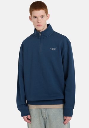 MIT HALBREISSVERSCHLUSS - Sweater - blue