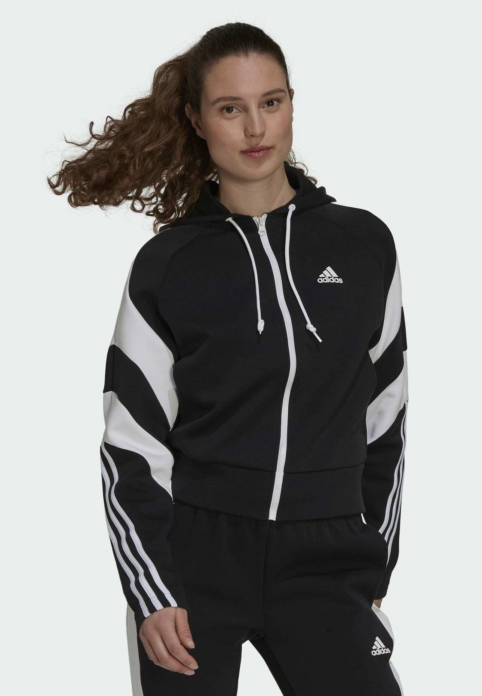adidas Performance Sudadera con cremallera - black/negro - Zalando.es
