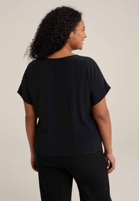 WE Fashion CURVE - T-shirt basic - black