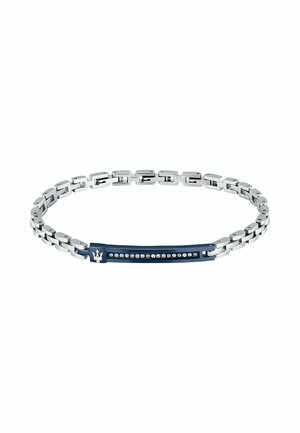 Armband - blauw zilverkleurig