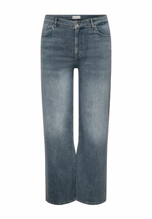 ONLY Carmakoma, WIDE-FIT JEANS CARWILLY HIGH WAIST WIDE LEG FIT JEANS - Jean flare - special blue grey denim