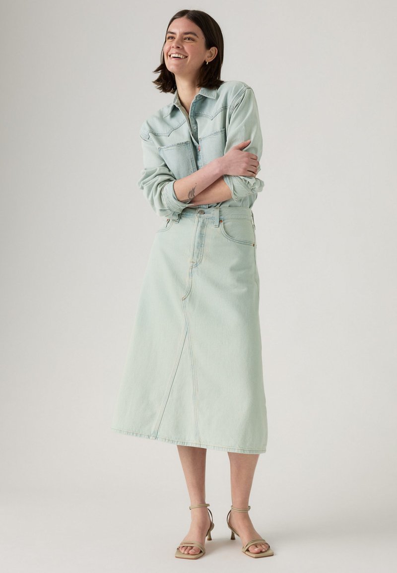 Levi's® DECON - Áčková sukně - light blue