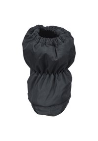 Czarna, wzmocniona torba na odzież z ściąganym wierzchem i elastycznym paskiem. Materiał jest gładki, matowy i charakteryzuje się wytrzymałą konstrukcją.