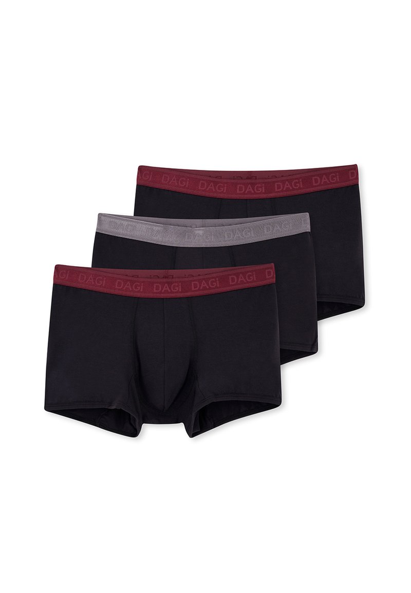 DAGI 3 PACK WAIST - Boxerky - black/černá - Zalando.cz