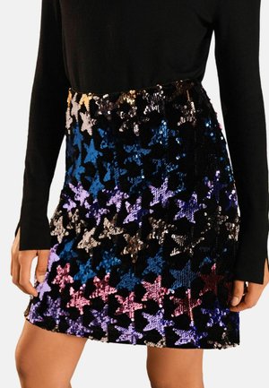 PETITE  - A-linjekjol - multi star print