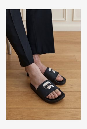 KARL LAGERFELD, KONDO II NFT SLIDE - Mules - black