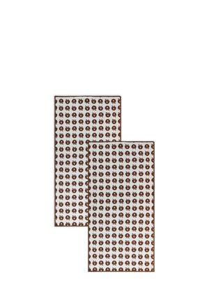 2ER-PACK 70 140 MIT ÄPFELN - Bath towel - brown