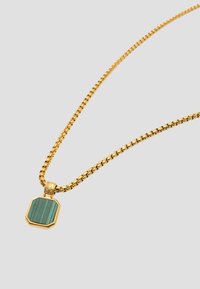 Nialaya WITH SQUARE MALACHITE - Halskæder - gold coloured