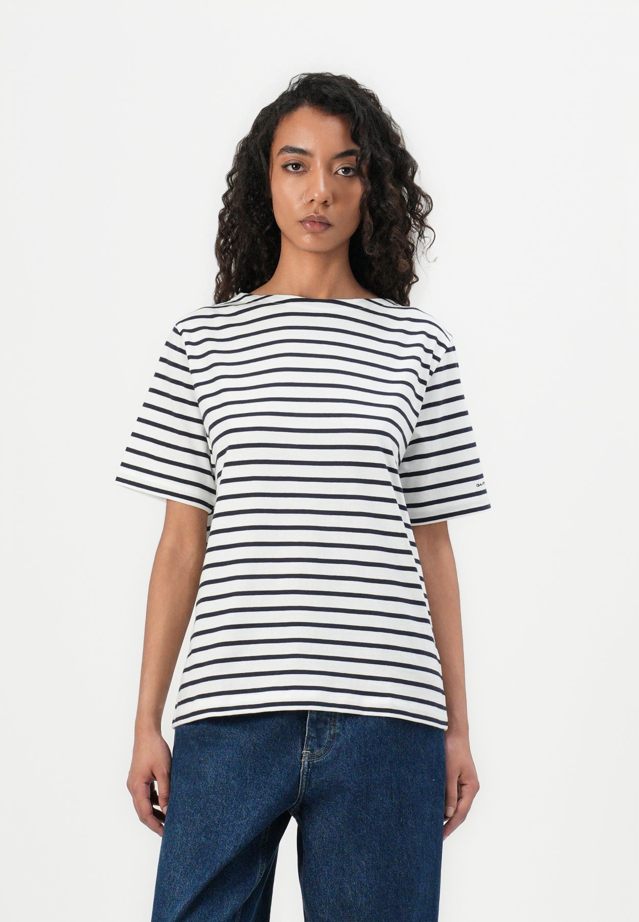 STRIPE BOAT NECK