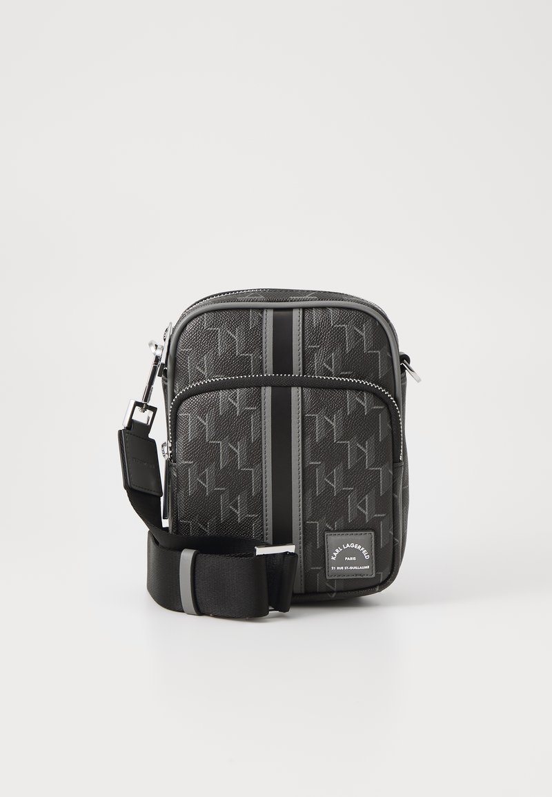 KARL LAGERFELD CROSSBODY - Borsa a tracolla - black/gray