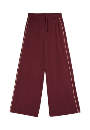 Bershka, PLUSH - JOGGERS - Pantalon de survêtement - bordeaux
