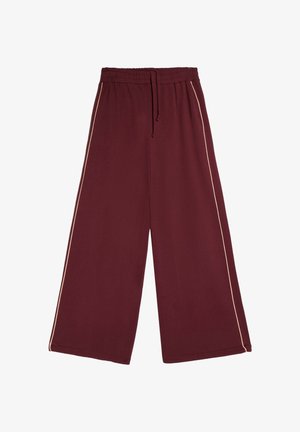 Bershka, PLUSH - JOGGERS - Pantalon de survêtement - bordeaux