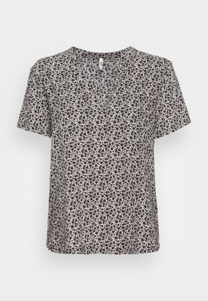 JDYLOTUS V NECK  - T-shirts med print - cloud dancer