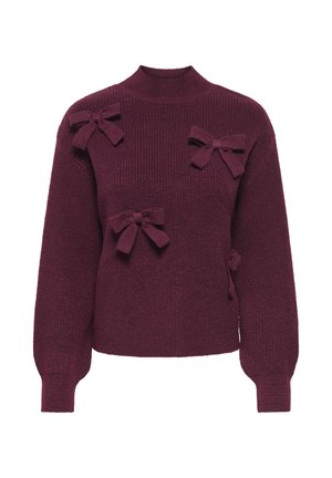 ONLY, ONLLISA LS BOW PULLOVER KNT NOOS - Pullover - winetasting