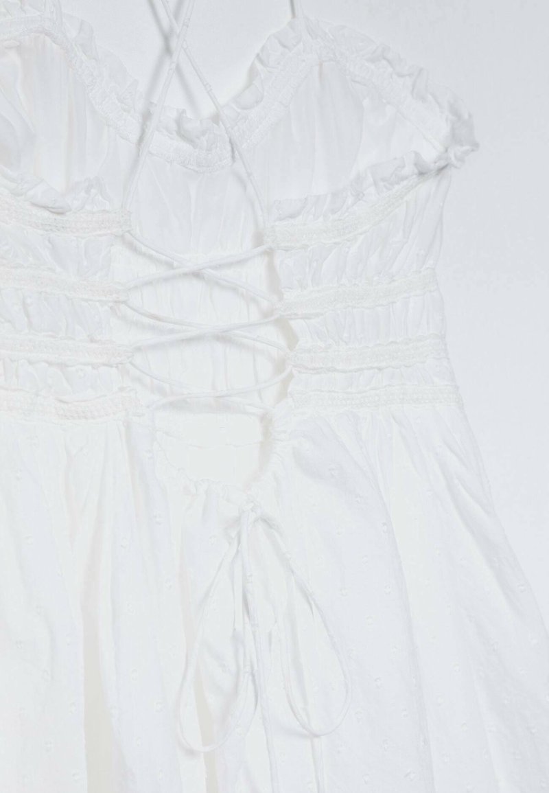 Damen Freizeitkleider | Stradivarius BESTICKTES TRÄGER Freizeitkleid white/weiß - HJ83865 Damen Freizeitkleider | Stradivarius BESTICKTES TRÄGER Freizeitkleid white/weiß - HJ83865