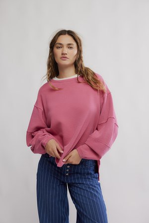 Free People TOTAL ECLIPSE TEE - Long sleeved top - hibiscus pop