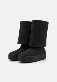 Anna Field Botas con plataforma - black