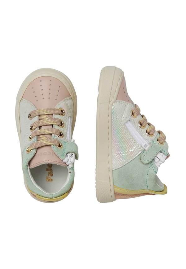 FABRON ZIP – Lauflernschuh – rosa grün