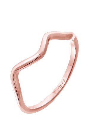 Elli WAVE MINIMAL - Sormus - rose gold-coloured