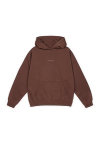 CLARITA LOGO OVERSIZED HOODIE - Športni pulover - washed hazel brown gum