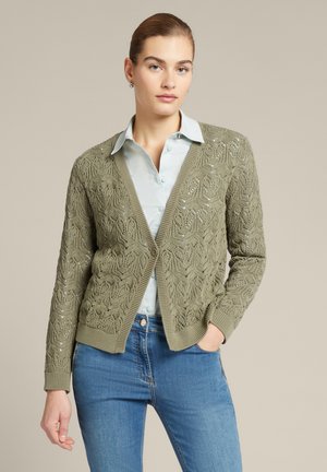 TRAFORATO EFFETTO  - Cardigan - verde