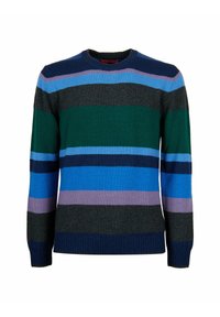Gallo CREW-NECK WITH STRIPES - Maglione - blu tifone