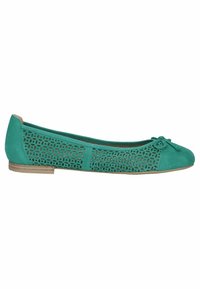 Caprice Balerinke - emerald suede