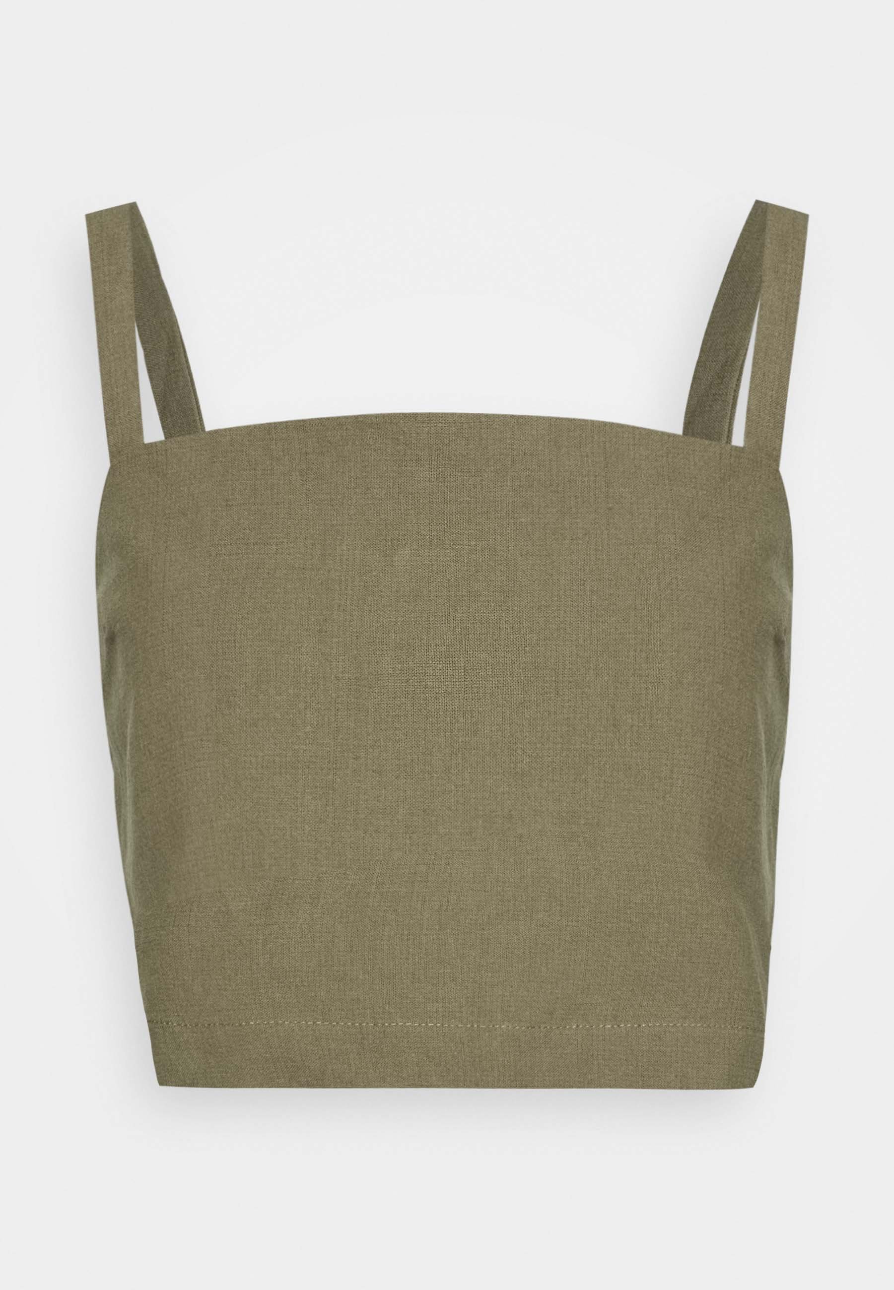 Casa Amuk SQUARE NECK CAMI Bluser olive Zalando.no Casa Amuk SQUARE NECK CAMI - Bluser - olive