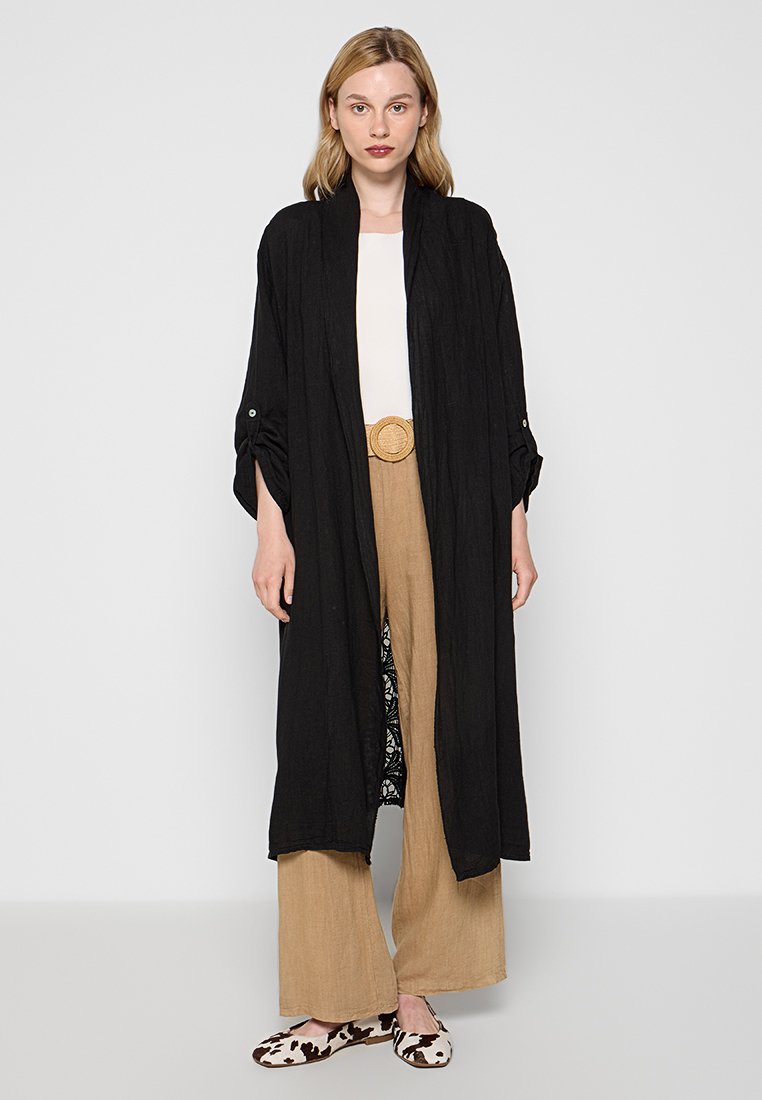 Le Monde du Lin Lichte jas zwart Le Monde du Lin Lichte jas zwart