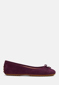 Lauren Ralph Lauren JAYNA SUEDE DRIVER FLAT - Klasické baleríny  - pinot noir