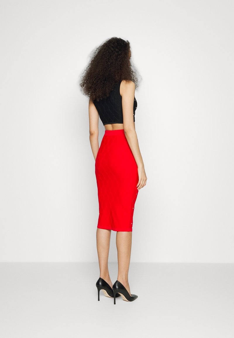 Damen Jeansröcke | Elisabetta Franchi WOMAN'S SKIRT Bleistiftrock rosso fuoco/rot - YQ99563 Damen Jeansröcke | Elisabetta Franchi WOMAN'S SKIRT Bleistiftrock rosso fuoco/rot - YQ99563