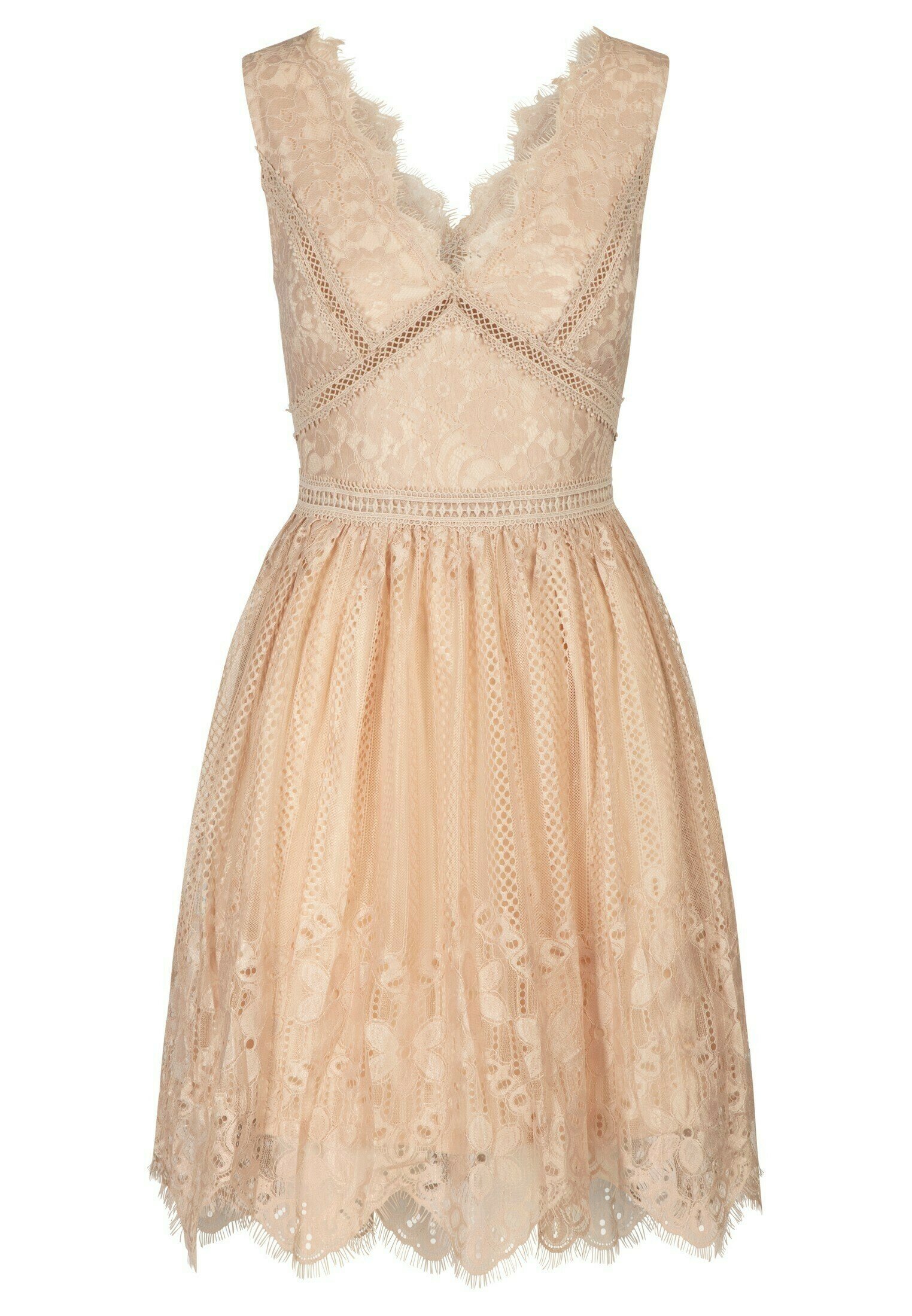 robe beige soiree