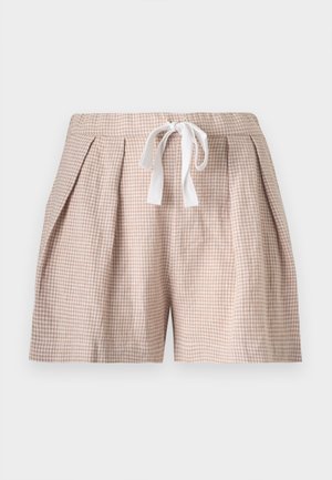 Eberjey RELAXED - Bas de pyjama - white/warm taupe
