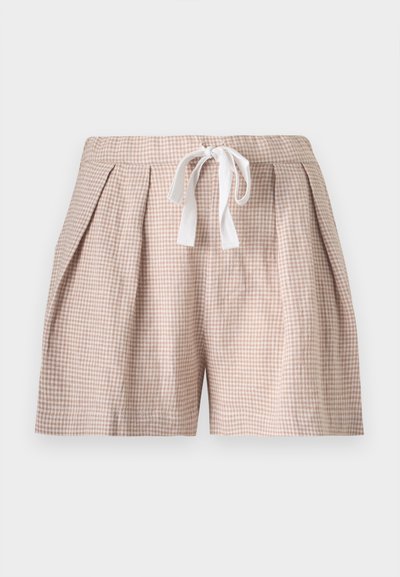 Eberjey RELAXED - Παντελόνι πιτζάμας - white/warm taupe
