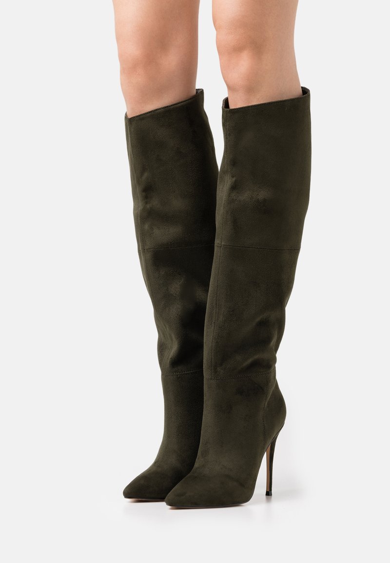 Steve Madden DAKOTA - Botas de salto alto - olive