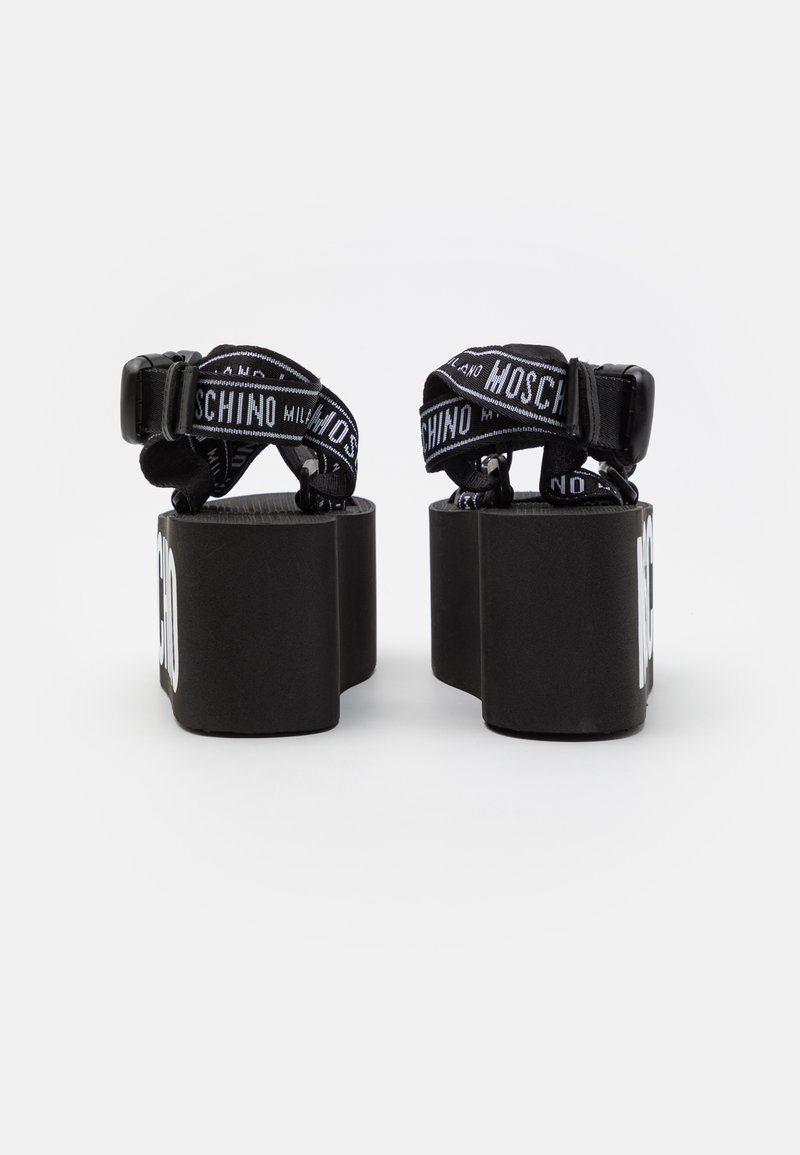MOSCHINO Plateausandalette - nero/schwarz - Zalando.de