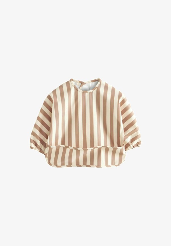 WEANING AND FEEDING SLEEVED – Lätzchen – neutral stripe