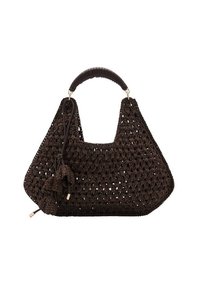 SHOULDER WITH FLOWER CHARM - Bolso de mano - chocolate