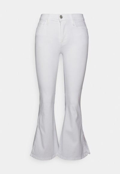 FRAME LE CROP MINI SLITS - Τζιν καμπάνα - blanc